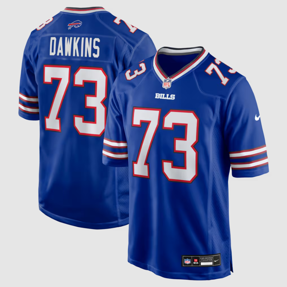 Men's Buffalo Bills Dion Dawkins #73 Royal Game Jersey