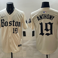 Men's Boston Red Sox Roman Anthony #19 Cream Replica Player Jersey
