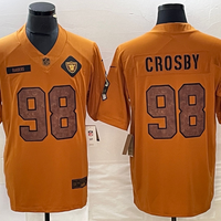 Men's Las Vegas Raiders Maxx Crosby #98 Brown 2023 Salute To Service Retired Player Limited Jersey1