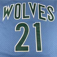 Men's Minnesota Timberwolves Kevin Garnett Hardwood Classics Swingman Jersey1