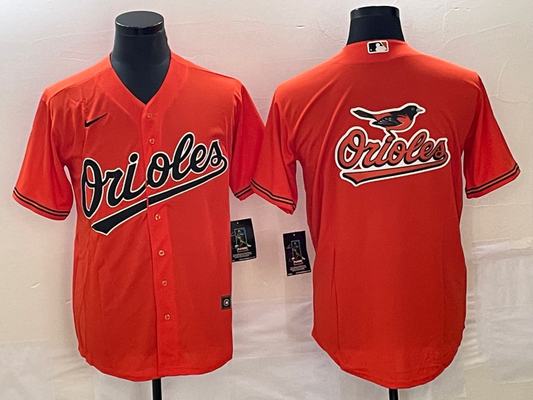 Men's Baltimore Orioles Orange Alternate Replica Team Jersey1