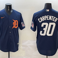 Men's Detroit Tigers Kerry Carpenter #30 Navy Limited Player Jersey1