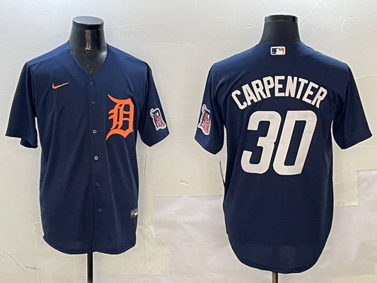Men's Detroit Tigers Kerry Carpenter #30 Navy Limited Player Jersey1