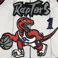 Men's Toronto Raptors Tracy McGrady 1998-99 White Hardwood Classics Swingman Jersey1