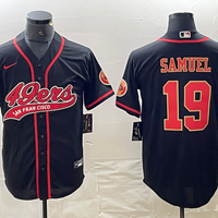 Men's San Francisco 49ers Deebo Samuel #19 Black Fashion Jersey1 Joint Edition