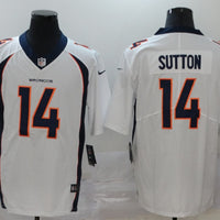 Men's Denver Broncos Courtland Sutton #14 White Game Jersey1