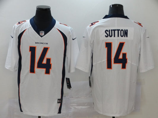 Men's Denver Broncos Courtland Sutton #14 White Game Jersey1