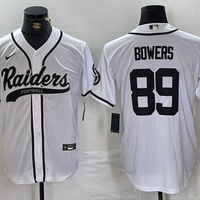 Men's Las Vegas Raiders Brock Bowers #89 White Game Jersey1