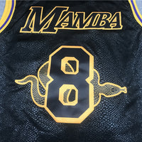 Men's Los Angeles Lakers #8-24 NBA Black Mamba Swingman Jersey1
