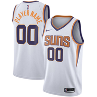Men's Phoenix Suns White 2020/21 Swingman Custom Jersey1 - Association Edition