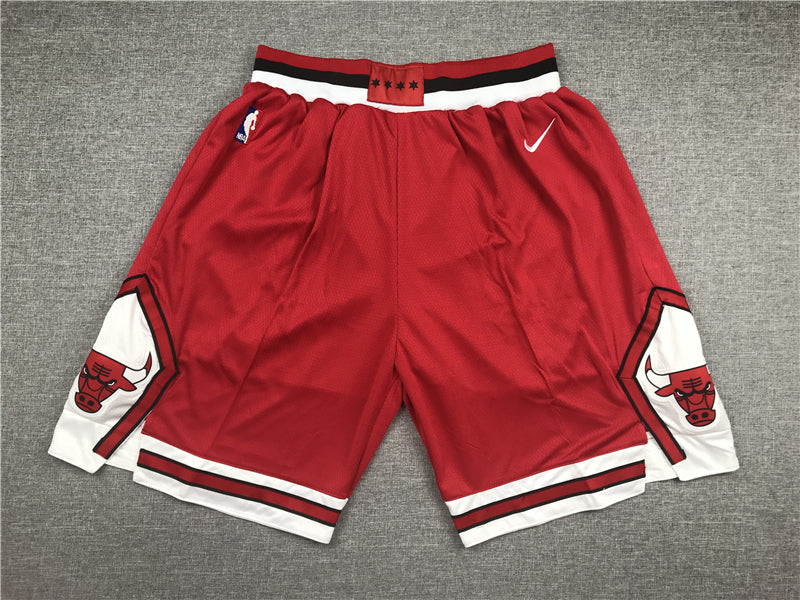 Men's Chicago Bulls Red Basketball Shorts1
