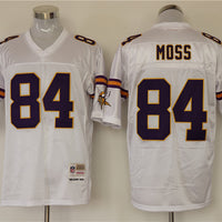Men's Minnesota Vikings Randy Moss Mitchell & Ness White Legacy Replica Jersey1