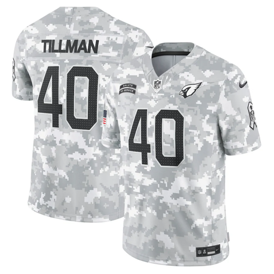 Men's Arizona Cardinals Pat Tillman #40 Arctic Camo 2024 Salute to Service Retired Player Limited Jersey1