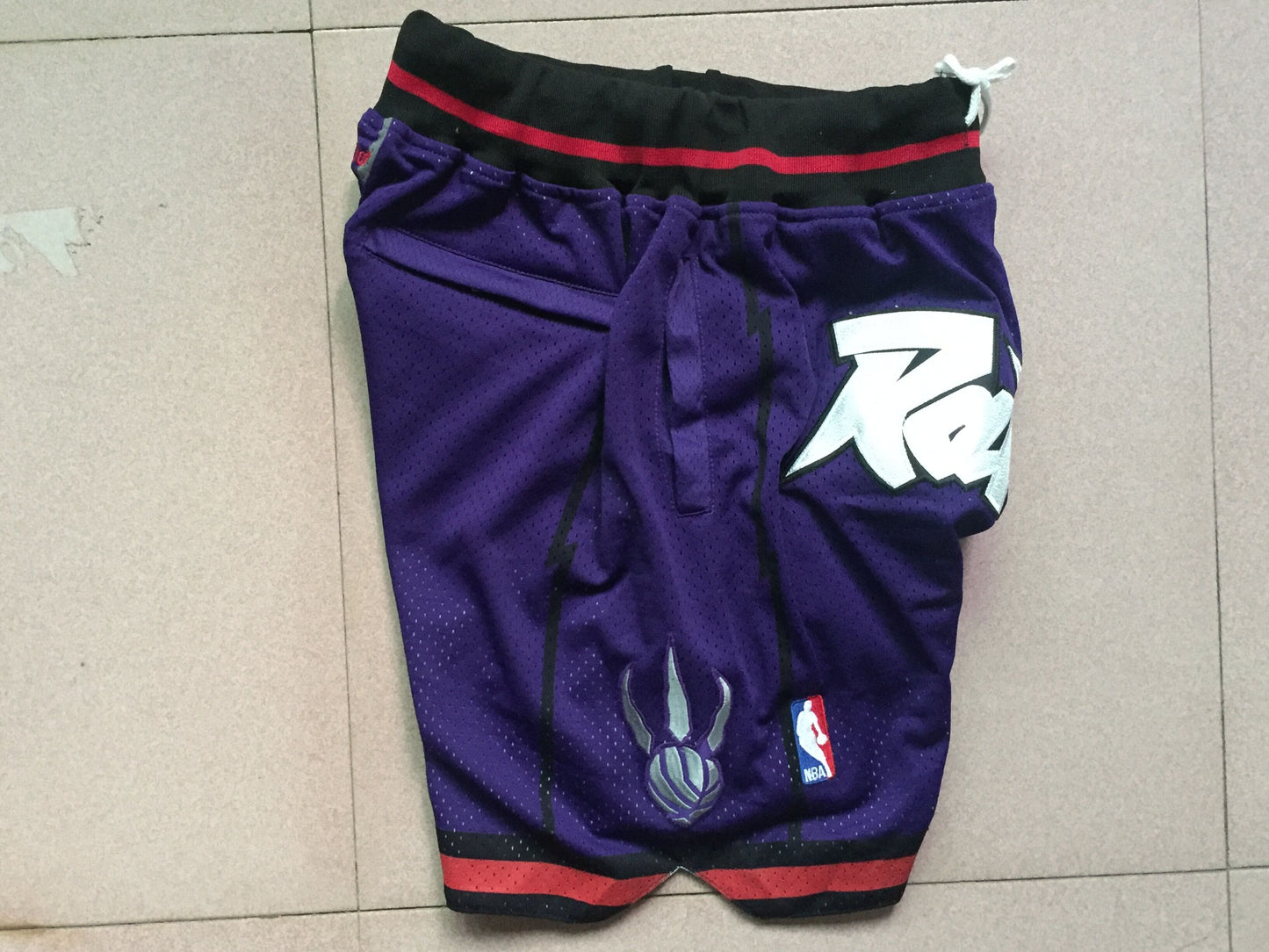 Men's Toronto Raptors Purple 1997-98 Hardwood Classics Basketball Shorts1