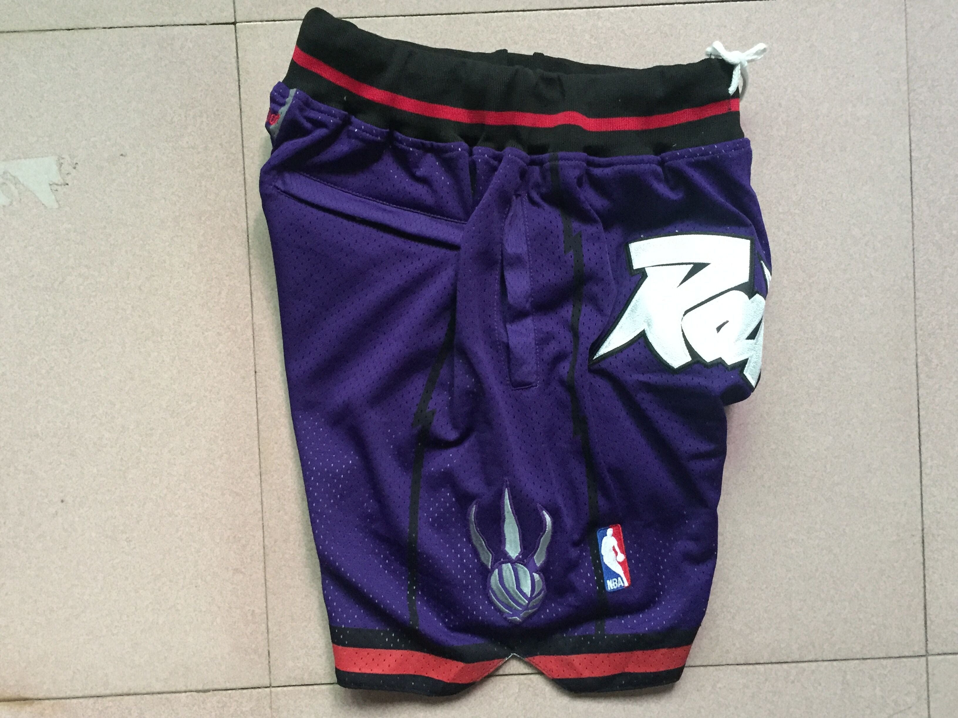 Toronto Raptors Purple Vintage Basketball Shorts - 3