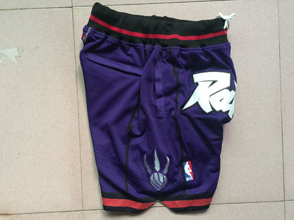 Men's Toronto Raptors Purple 1997-98 Hardwood Classics Basketball Shorts1