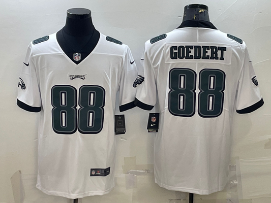 Men's Philadelphia Eagles Dallas Goedert #88 White Game Jersey1