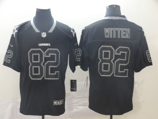 Men's Dallas Cowboys Jason Witten #82 Black Alternate Game Jersey1