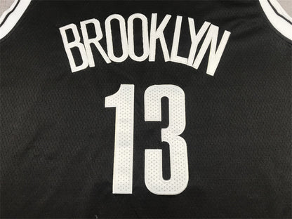 Men's Brooklyn Nets James Harden Black 2021/22 Diamond Swingman Jersey1