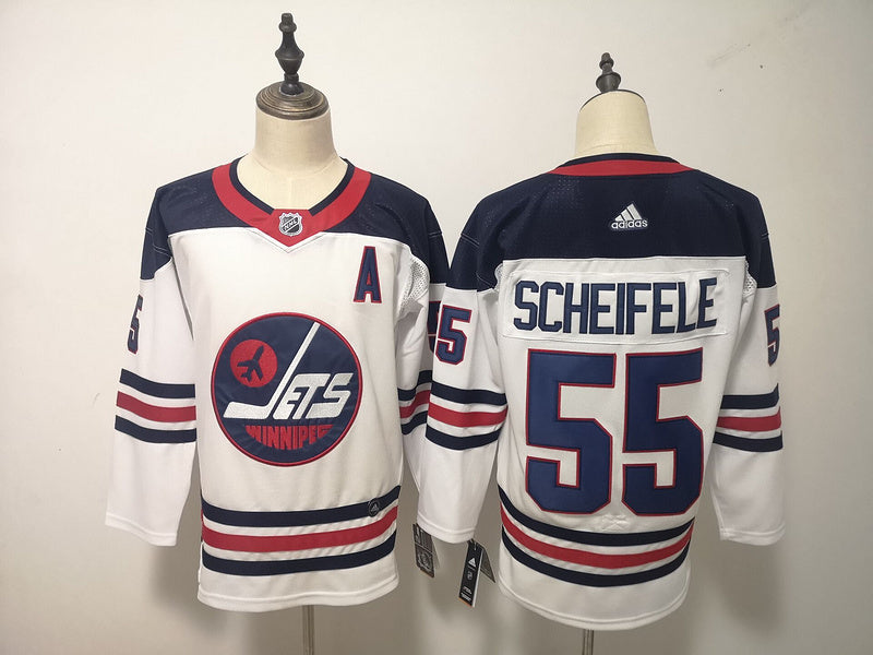 Men's Winnipeg Jets Mark Scheifele #55 White Player Game Jersey1