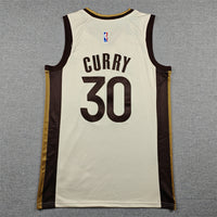 Men's Golden State Warriors Stephen Curry #30 Tan 2025/26 Swingman Jersey - City Edition
