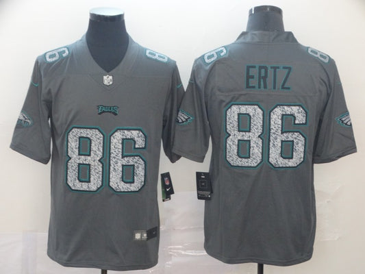 Men's Philadelphia Eagles Zach Ertz #86 Gray Team Game Jersey1