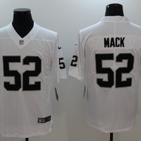 Men's Las Vegas Raiders Khalil Mack #52 White Game Player Jersey1
