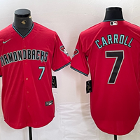 Men's Arizona Diamondbacks Corbin Carroll #7 Red Replica Player Jersey1