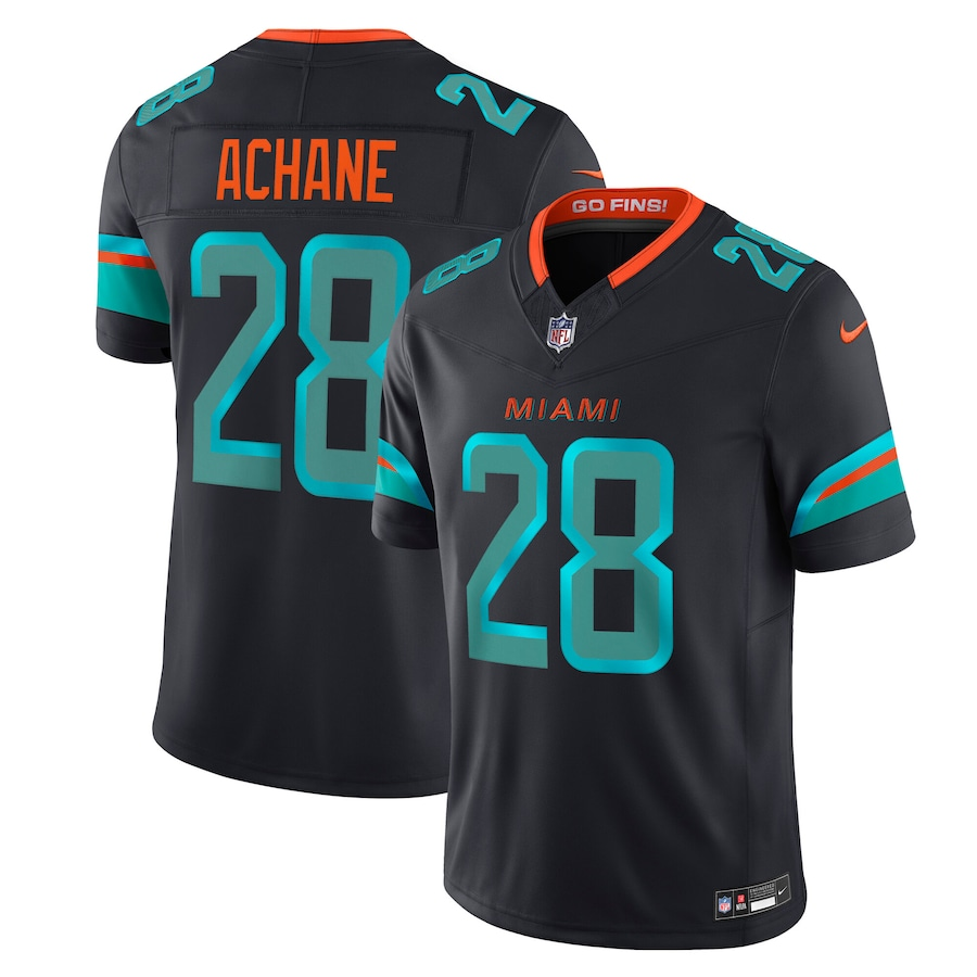 DeVon Achane Miami Dolphins Pitch Blue Jersey
