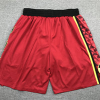 Men's Atlanta Hawks Red Basketball Retro Shorts1