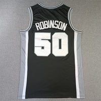 Men's San Antonio Spurs David Robinson Black Big & Tall Hardwood Classics Jersey1