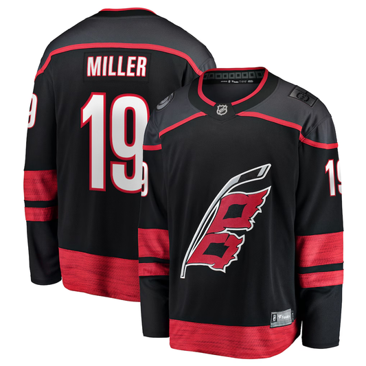 Men's Carolina Hurricanes K'Andre Miller #19 Fanatics Black Home Breakaway Jersey