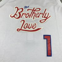 Men's Philadelphia 76ers James Harden #1 White 2022/23 Swingman Jersey1 - City Edition