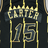 Men's Toronto Raptors Vince Carter 1998-99 Black Hardwood Classics Swingman Jersey1
