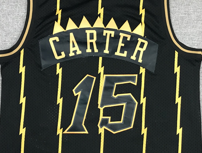 Men's Toronto Raptors Vince Carter 1998-99 Black Hardwood Classics Swingman Jersey1