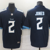 Men's Tennessee Titans Julio Jones #2 Navy Game Jersey1