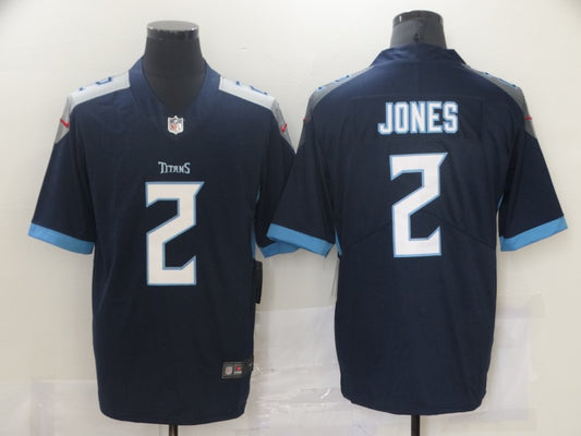 Men's Tennessee Titans Julio Jones #2 Navy Game Jersey1