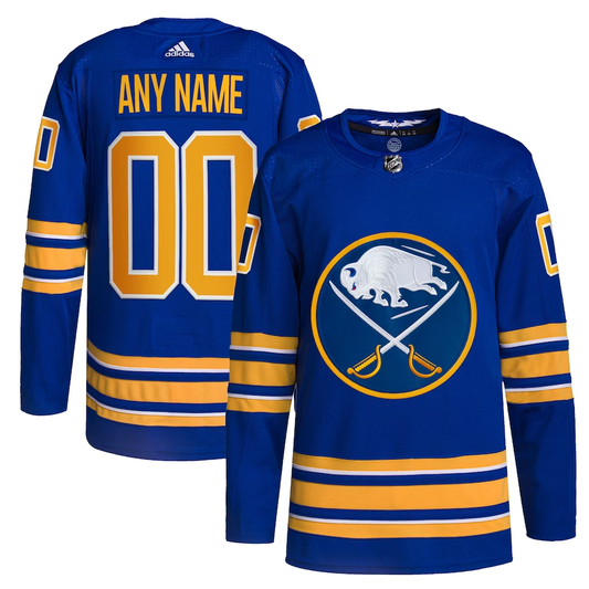 Men's Buffalo Sabres Royal Custom Player Jersey1