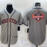 Men's Houston Astros Gray Road Replica Player Name Jersey1