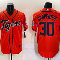 Men's Detroit Tigers Kerry Carpenter #30 Orange Limited Player Jersey