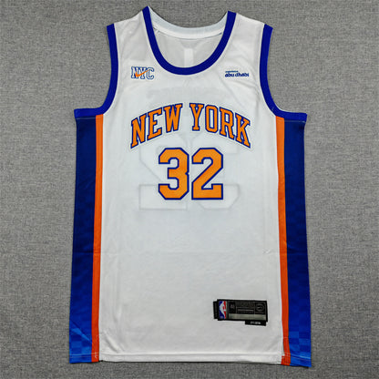 Men's New York Knicks Karl-Anthony Towns #32 White 2025/26 Swingman Jersey - City Edition