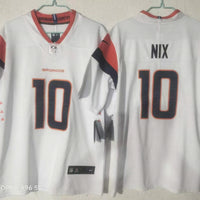 Men's Denver Broncos Bo Nix #10 White Team Game Jersey
