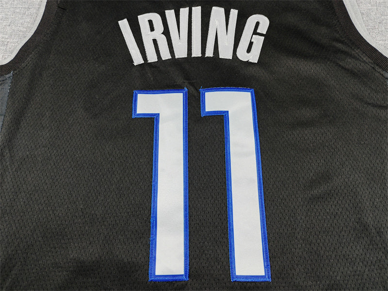 Men's Dallas Mavericks Kyrie Irving #11 Black 2025/26 Swingman Jersey - City Edition