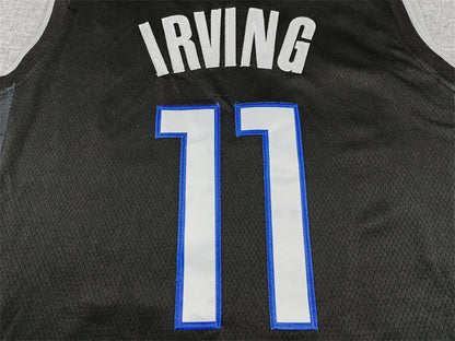 Men's Dallas Mavericks Kyrie Irving #11 Black 2025/26 Swingman Jersey - City Edition