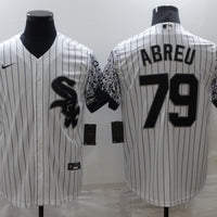 Men's Chicago White Sox Jose Abreu #79 White Authentic Game Jersey1