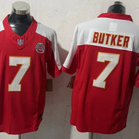 Men's Kansas City Chiefs Harrison Butker #7 Red Player Game Jersey