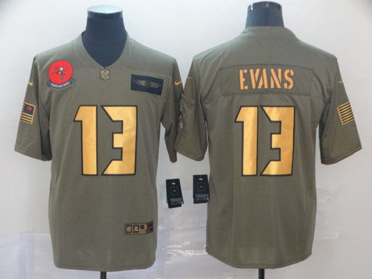 Men's Tampa Bay Buccaneers Mike Evans #13 Brown Game Player Jersey1