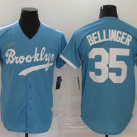Men's Los Angeles Dodgers Cody Bellinger #35 Light Blue Replica Baseball Jersey1