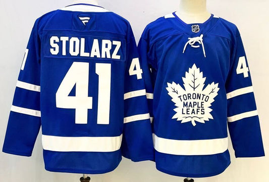 Men's Toronto Maple Leafs Anthony Stolarz #41 Fanatics Blue Player Jersey