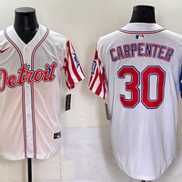 Men's Detroit Tigers Kerry Carpenter #30 White Limited Player Jersey